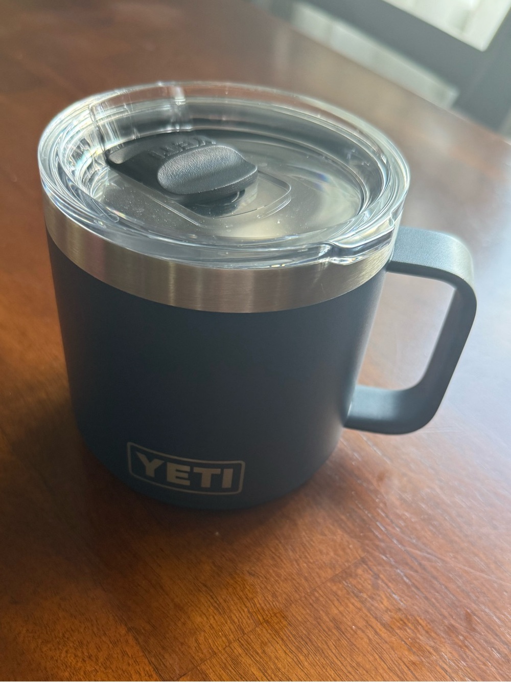 Yeti Travel Mug in Deep Blue with Handle